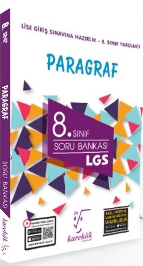 Karekök Yayınları LGS 8. Sınıf Paragraf Soru Bankası
