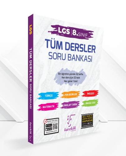 Karekök Yayınları LGS 8. Sınıf  Tüm Dersler Soru Bankası