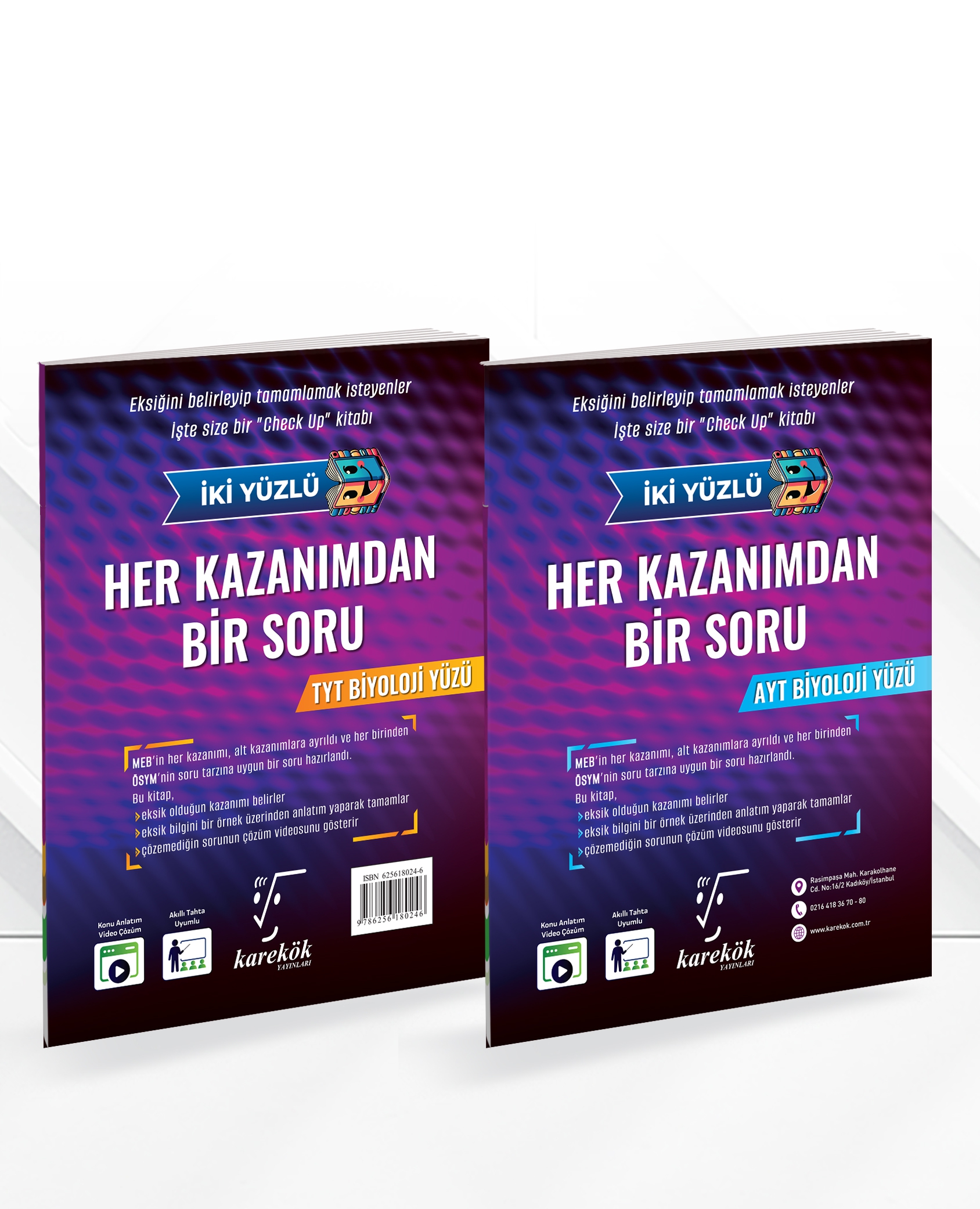 Karekök Yayınları TYT AYT Biyoloji Her Kazanımdan Bir Soru