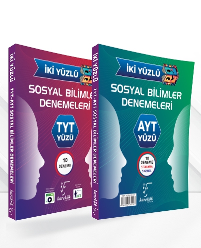 Karekök Yayınları TYT AYT Sosyal Bilimler İki Yüzlü Deneme