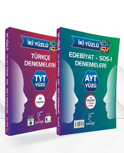 Karekök Yayınları TYT AYT Türkçe Edebiyat İki Yüzlü Deneme