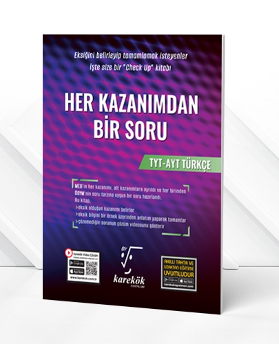 Karekök Yayınları TYT AYT Türkçe Her Kazanımdan Bir Soru