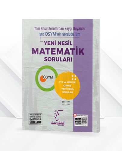 Karekök Yayınları TYT Yeni Nesil Matematik Soruları