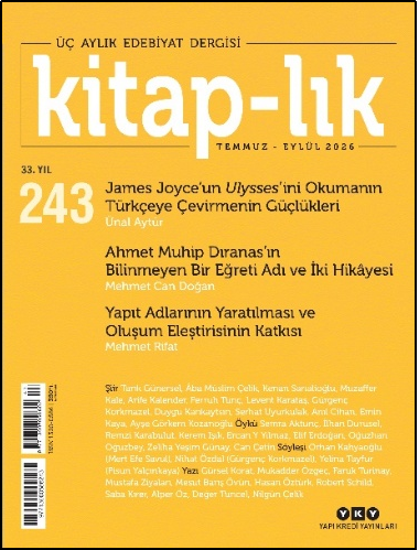 Kitap–lık 243 / Temmuz – Eylül 2026 Ulysses’i Anlamak