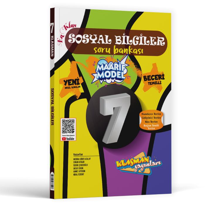 Klasman Yayınları 7. Sınıf Sosyal Bilgiler Soru Bankası