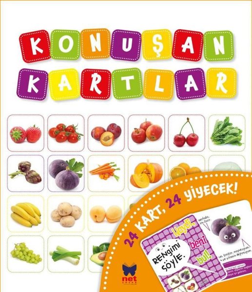 Konuşan Kartlar - 24 Kart 24 Yiyecek