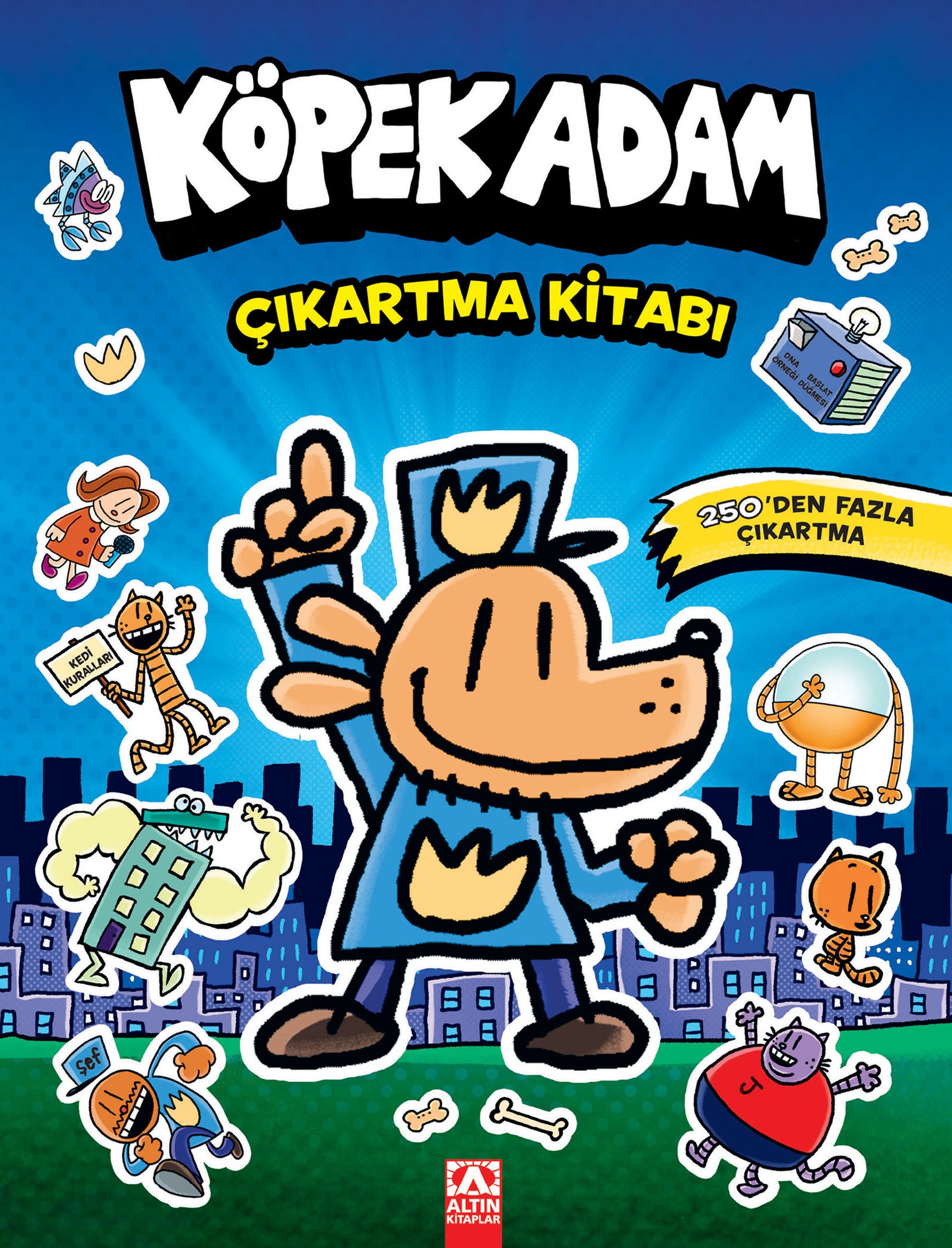Köpek Adam Çıkartma Kitabı