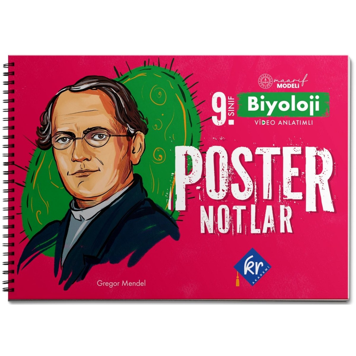 KR Akademi Yayınları 9. Sınıf Maarif Modeli Biyoloji Poster Notlar 