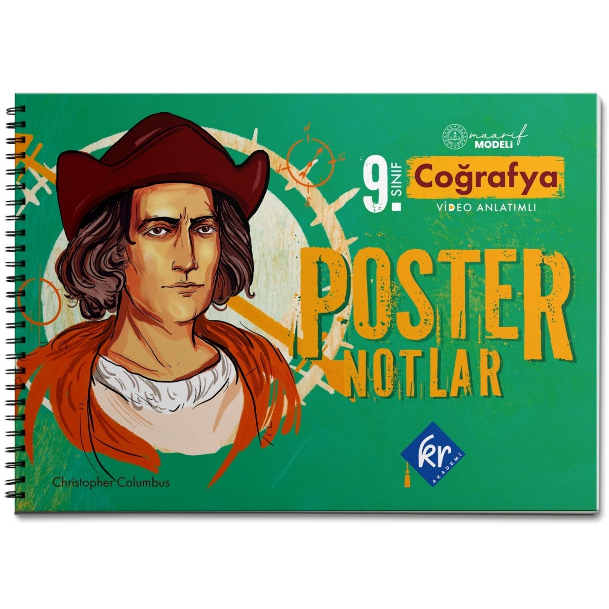 KR Akademi Yayınları 9. Sınıf Maarif Modeli Coğrafya Poster Notlar 