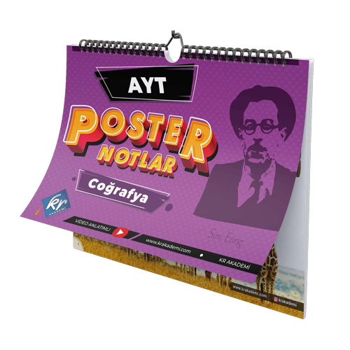 Kr Akademi Yayınları Ayt Coğrafya Poster Notlar 
