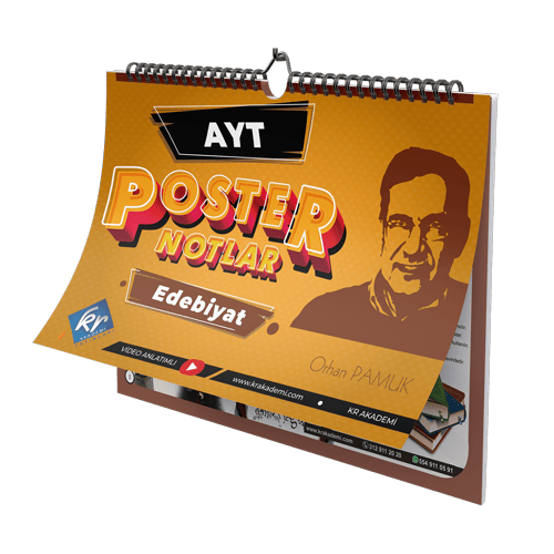 Kr Akademi Yayınları Ayt Edebiyat Poster Notlar 