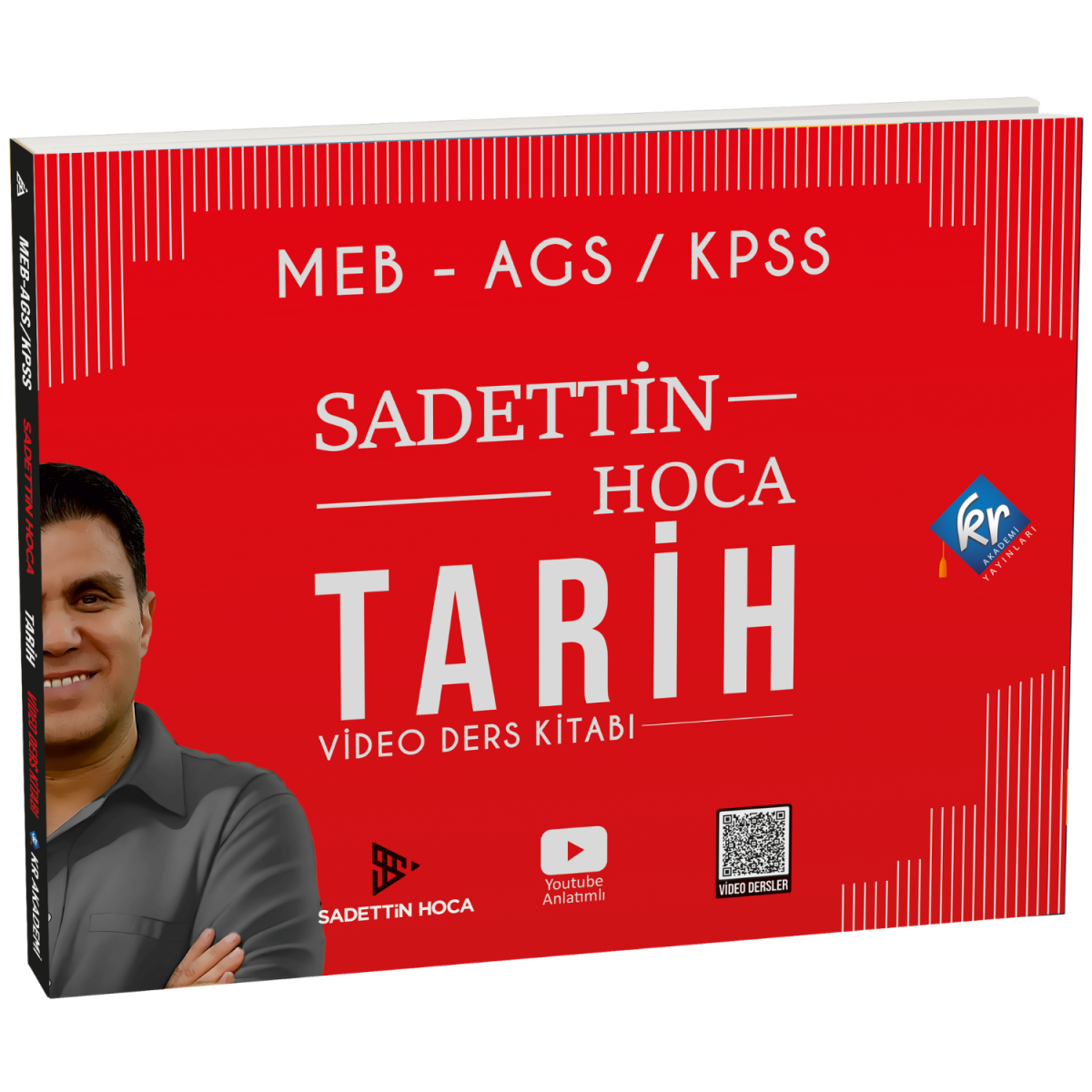 KR Akademi Yayınları Sadettin Hoca MEB AGS KPSS Tarih Video Ders Kitabı 