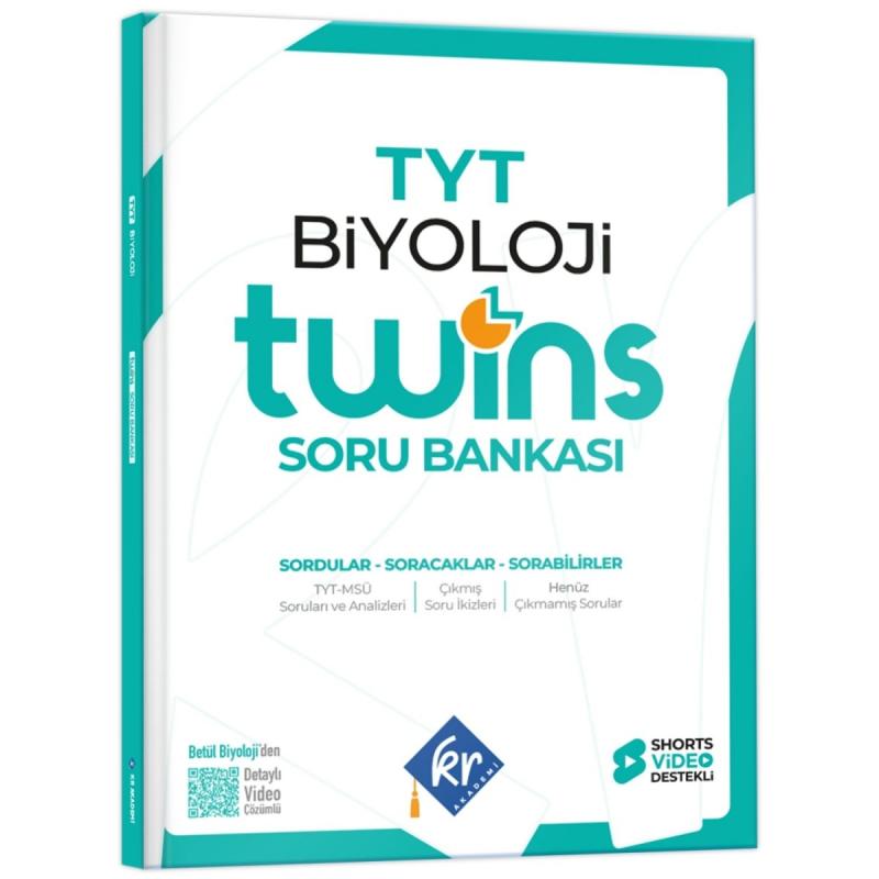 KR Akademi Yayınları TYT Twins Biyoloji Soru Bankası 