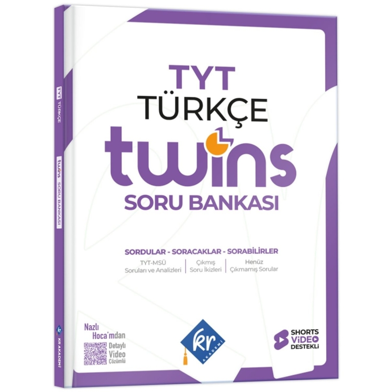 KR Akademi Yayınları TYT Twins Türkçe Soru Bankası 