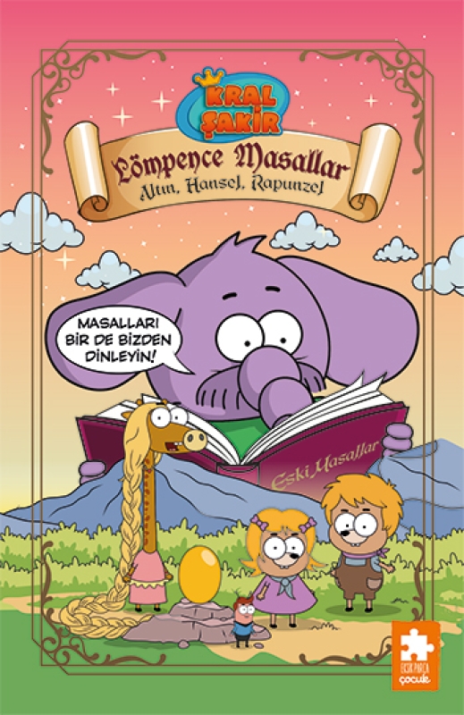 Kral Şakir Lömpence Masallar 3 - Altın, Hansel, Rapunzel - Ciltli