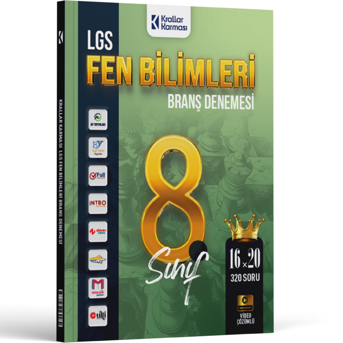 Krallar Karması LGS 8. Sınıf  Fen Bilimleri 16 x 20 Branş Denemeleri