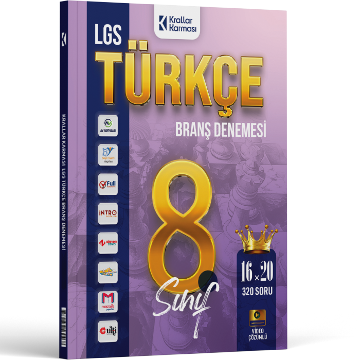 Krallar Karması LGS 8. Sınıf  Türkçe 16 x 20 Branş Denemeleri