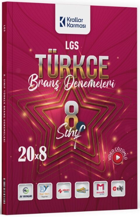 Krallar Karması LGS 8. Sınıf Türkçe 20 x 8 Branş Denemeleri