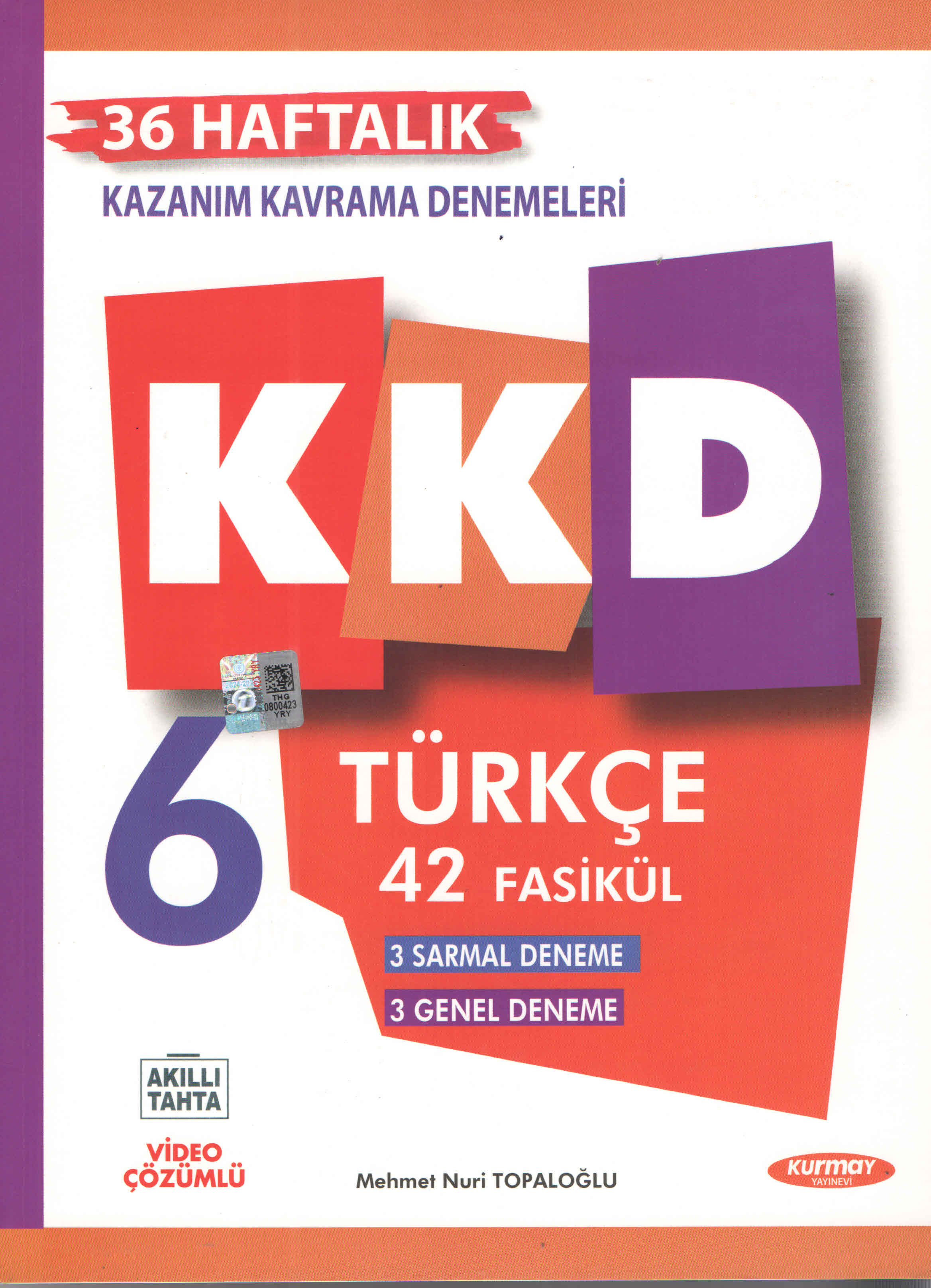 Kurmay Yayınları 6. Sınıf Türkçe Haftalık Kazanım Kavrama Denemeleri