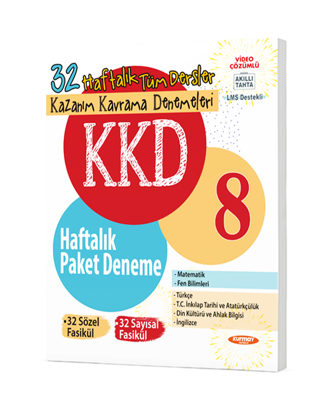 Kurmay Yayınları Lgs 8. Sınıf 32 Haftalık Kkd Paket Deneme