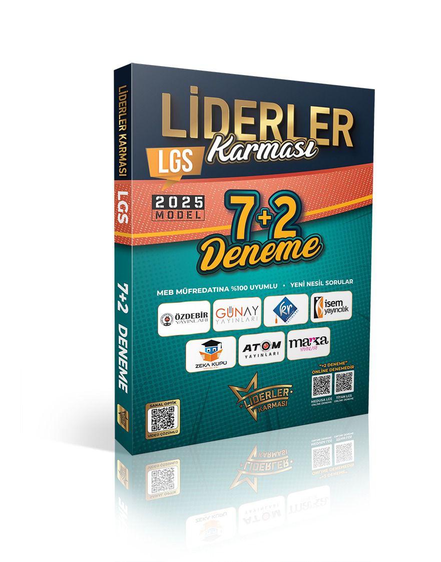 Liderler Karması 2025 Model LGS 8. Sınıf  Tüm Dersler 7+2 Deneme Çözümlü