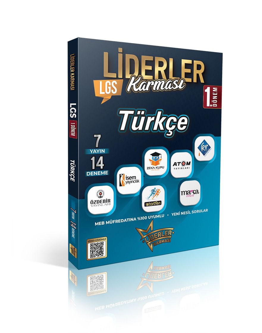 Liderler Karması LGS 8. Sınıf  1. Dönem Türkçe 7 Yayın 14 Deneme