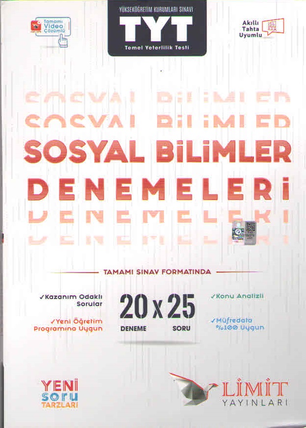 Limit Yayınları Tyt Sosyal Bilimler 20X25 Deneme
