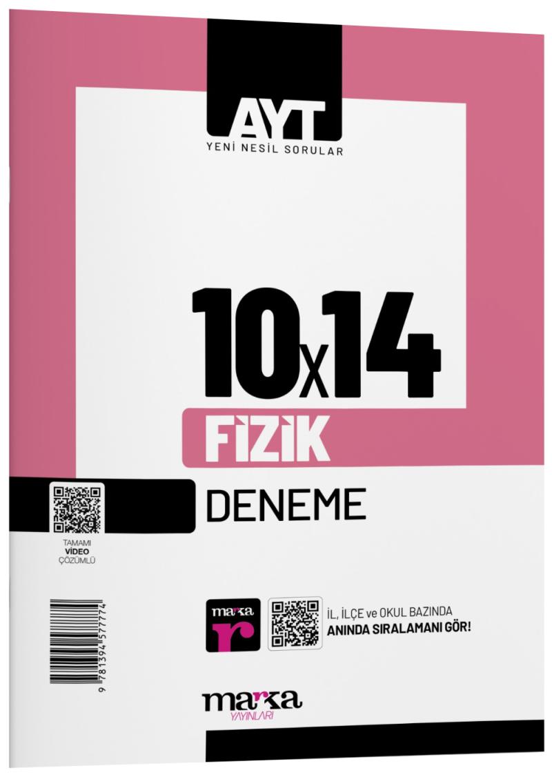 Marka Yayınları Ayt Fizik 10 Deneme Tamamı Video Çözümlü