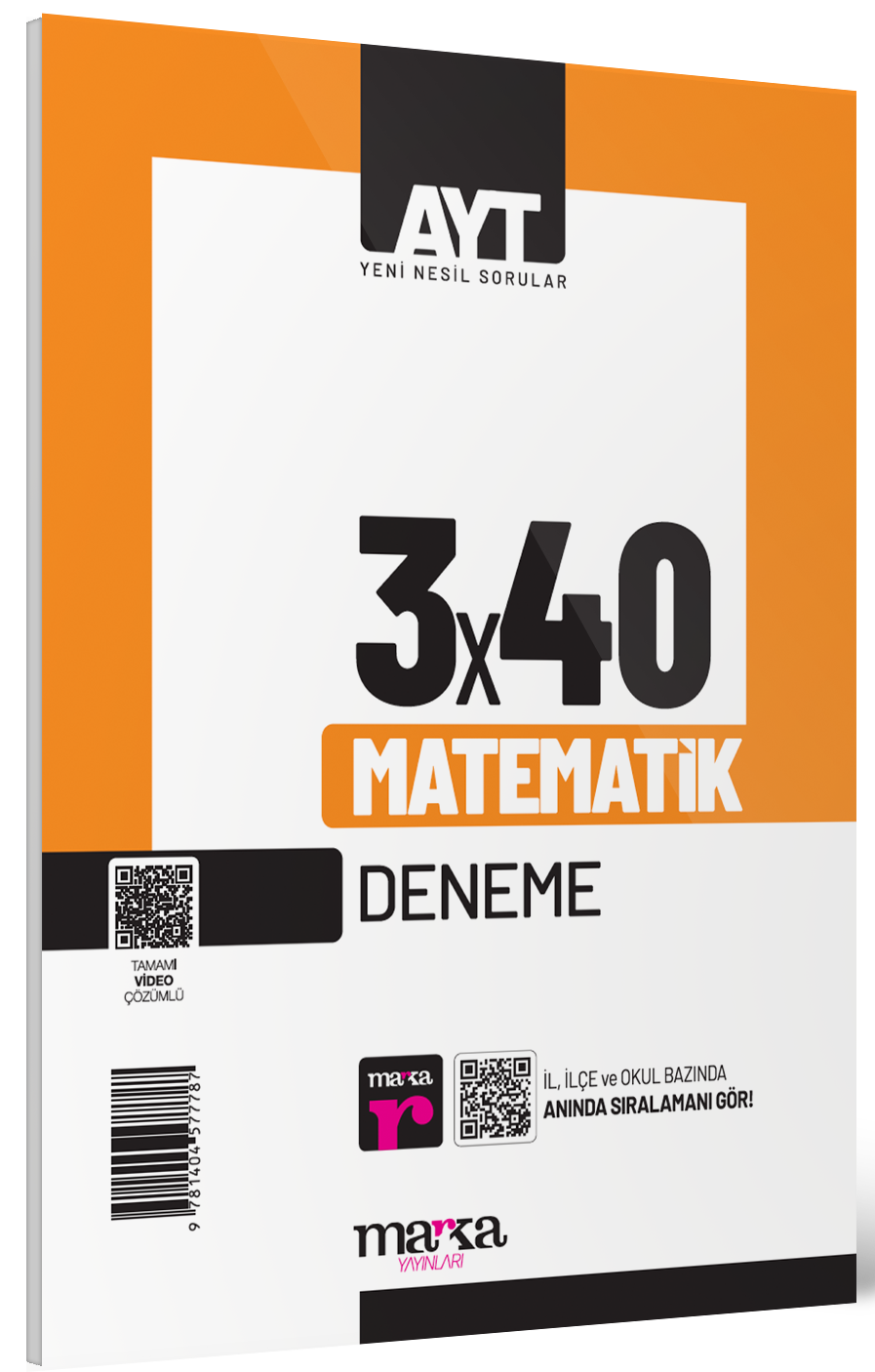 Marka Yayınları  Ayt Matematik 3X40 Deneme