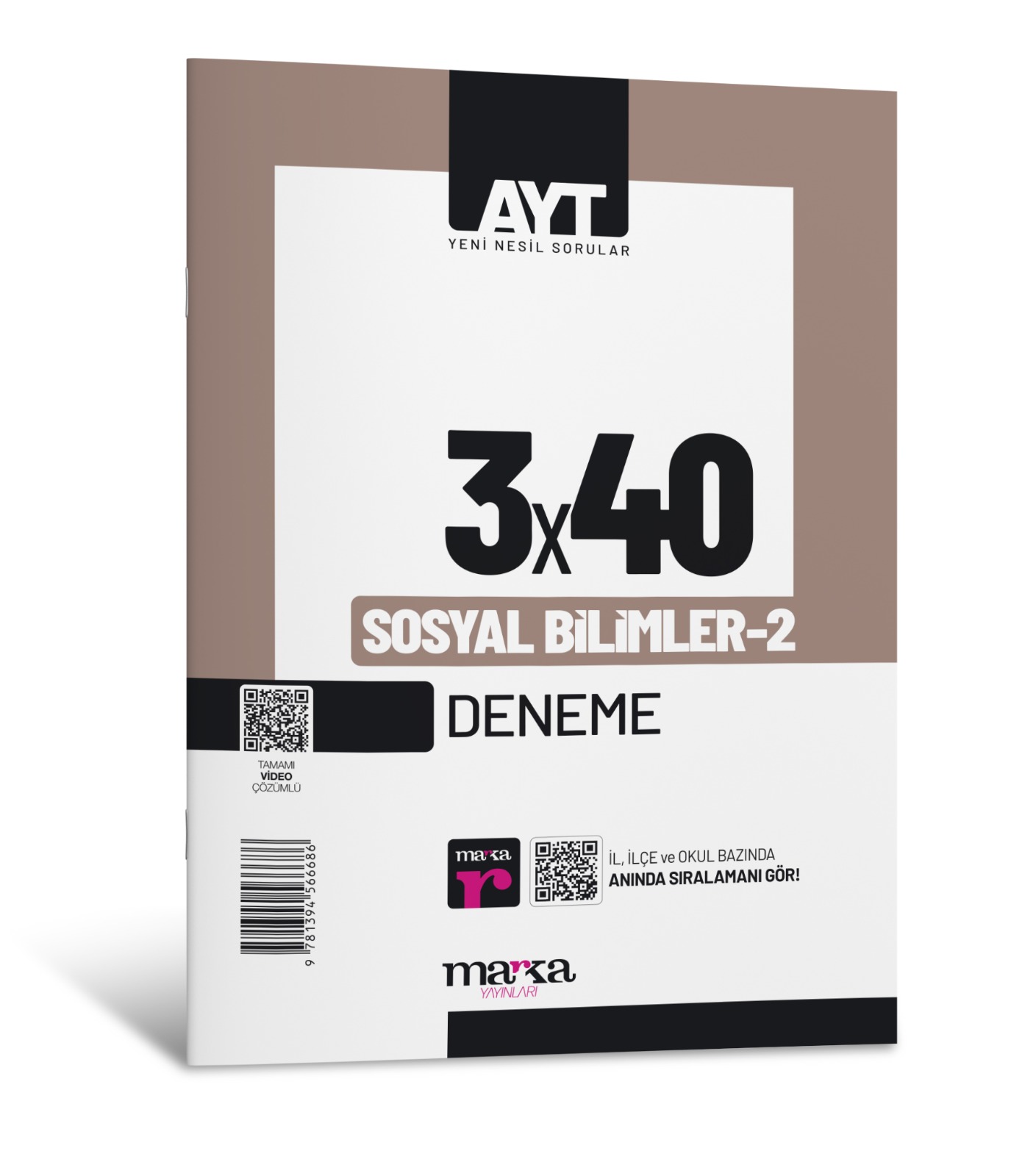 Marka Yayınları  Ayt Sosyal Bilimler 2 3X40 Deneme
