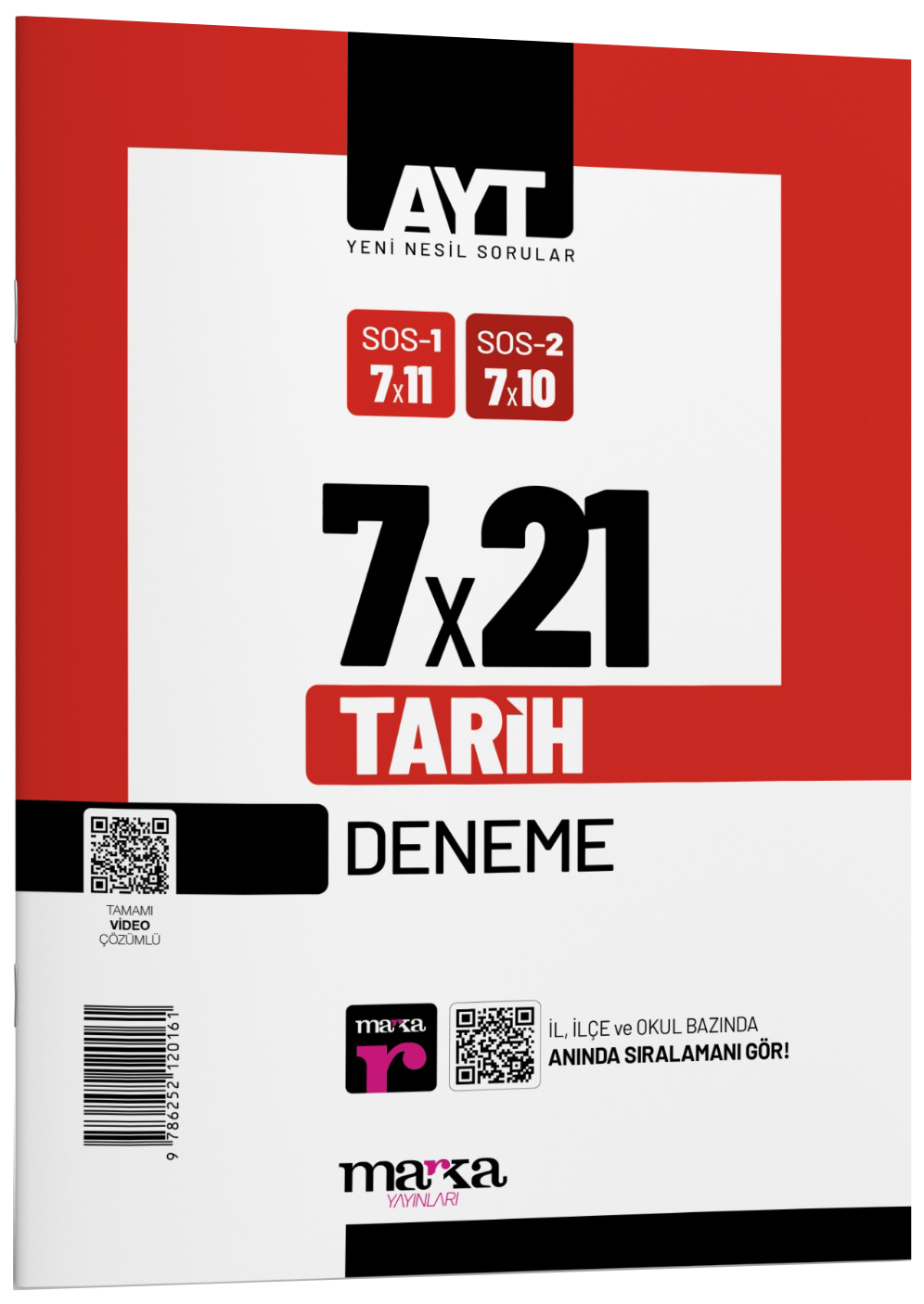 Marka Yayınları Ayt Tarih 7 Deneme Tamamı Video Çözümlü