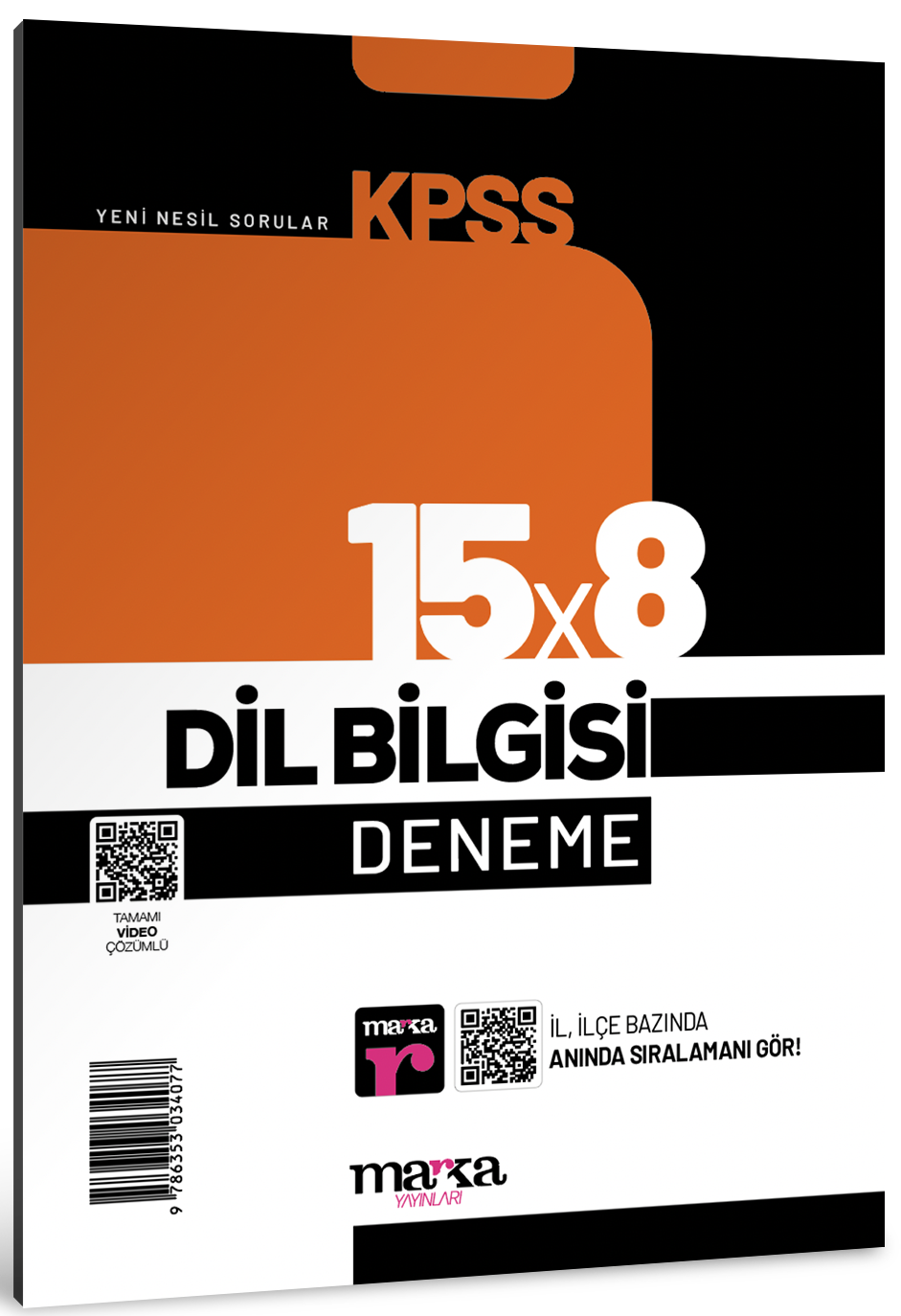 Marka Yayınları Kpss Dil Bilgisi 15X8 Deneme Tamamı Video Çözümlü