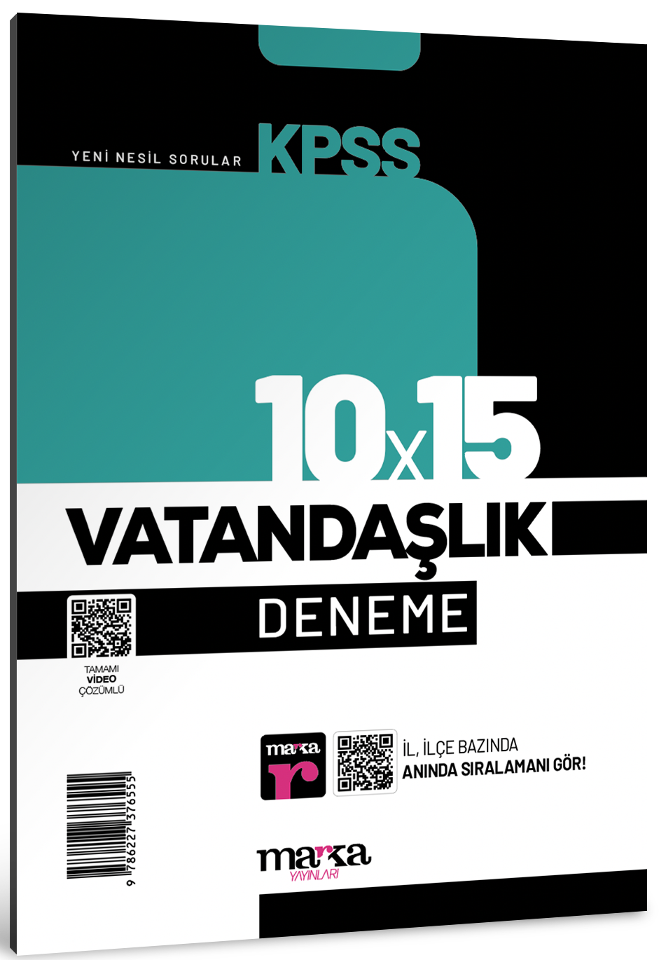 Marka Yayınları Kpss Vatandaşlık 10X15 Deneme Tamamı Video Çözümlü