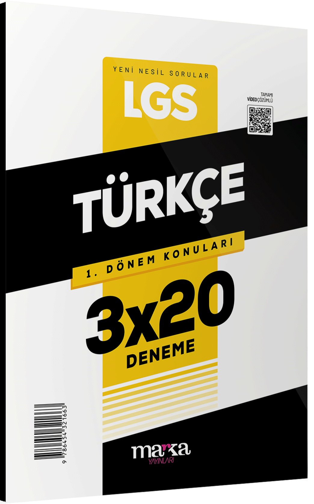 Marka Yayınları  Lgs 1.Dönem Konuları Türkçe 3 Deneme