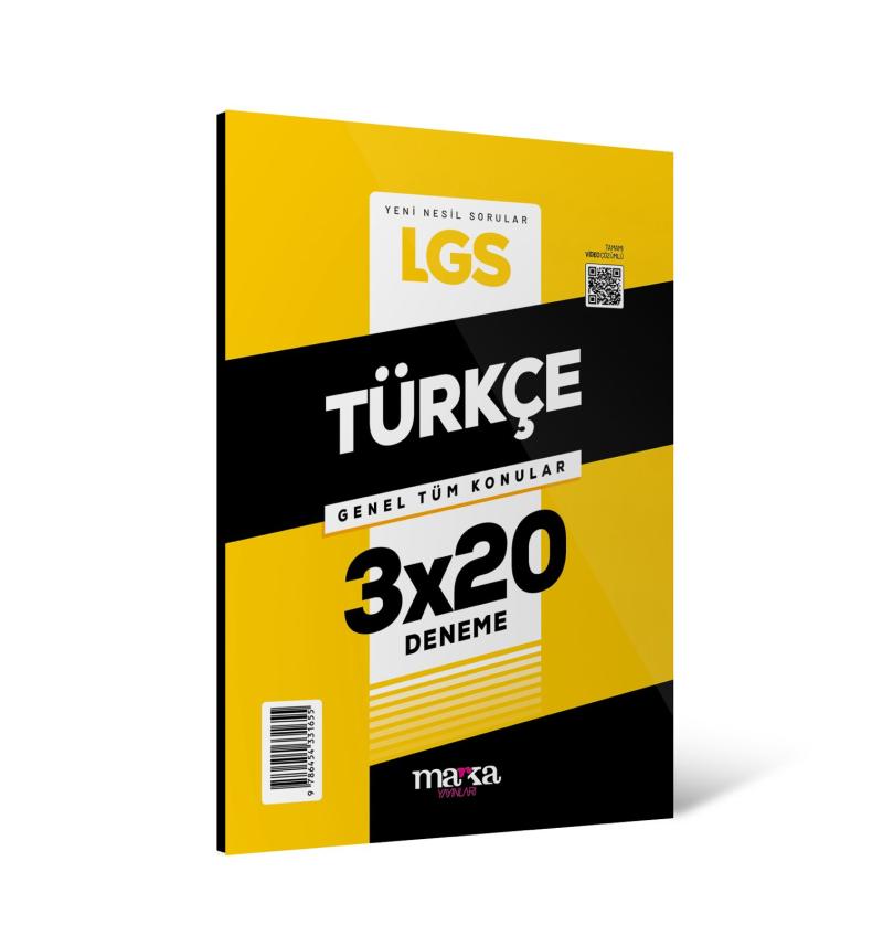 Marka Yayınları Lgs 8. Sınıf Genel Tüm Konular Türkçe 3 Deneme
