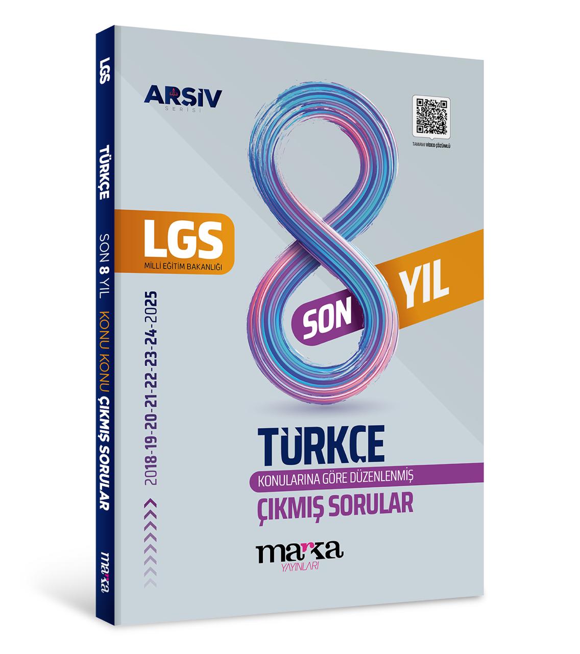 Marka Yayınları LGS 8. Sınıf Türkçe Konu Konu Çıkmış Sorular Son 8 Yıl