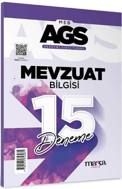 Marka Yayınları MEB AGS Mevzuat Bilgisi 15 Deneme