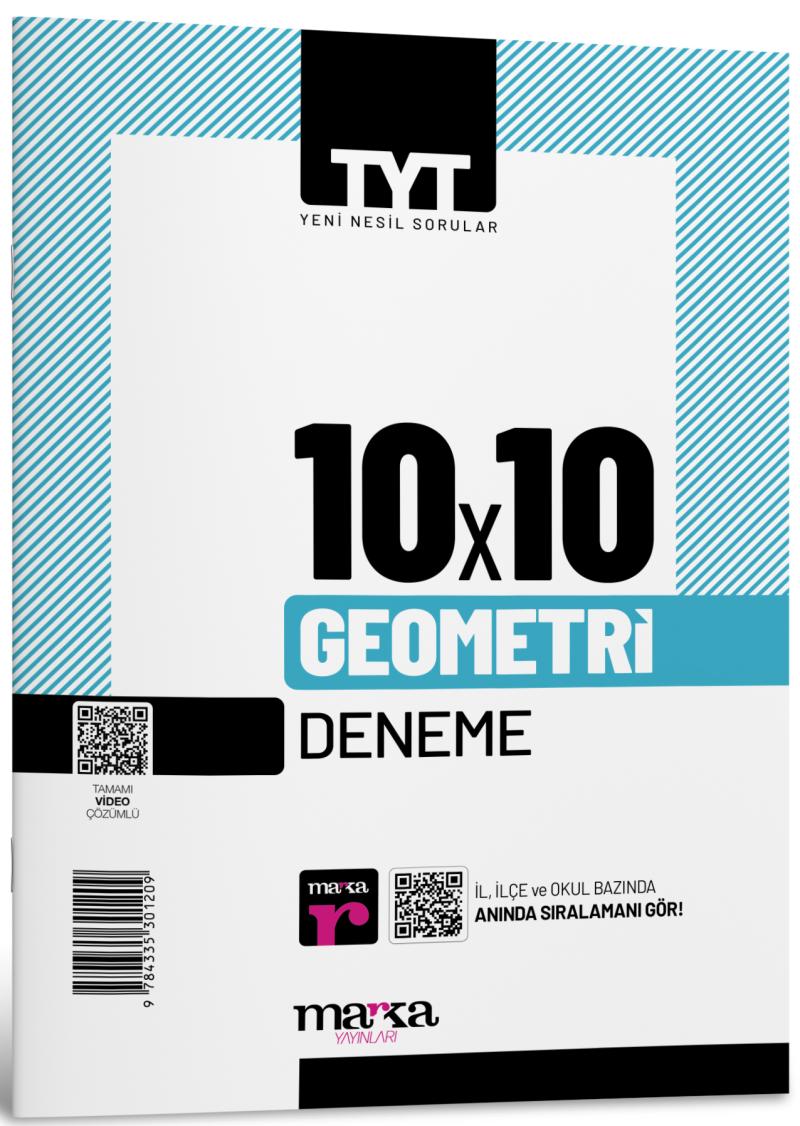 Marka Yayınları Tyt Geometri 10 Deneme Tamamı Video Çözümlü