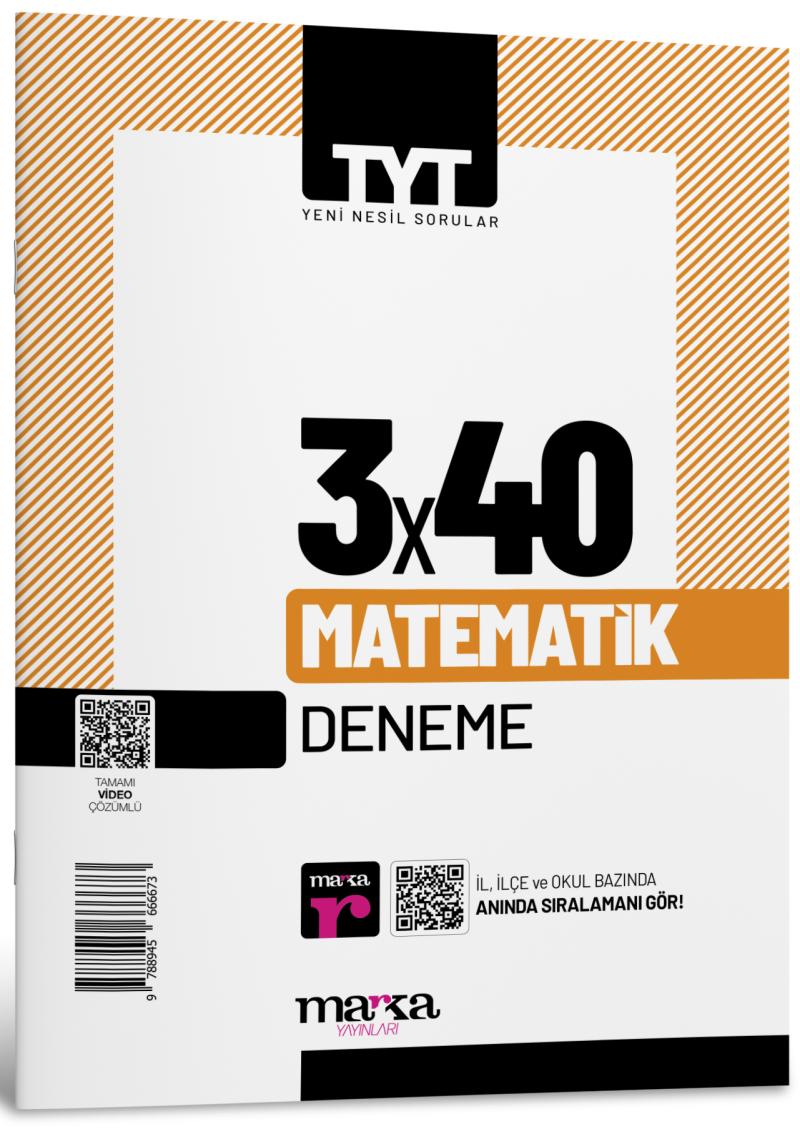 Marka Yayınları Tyt Matematik 3 Deneme Tamamı Video Çözümlü
