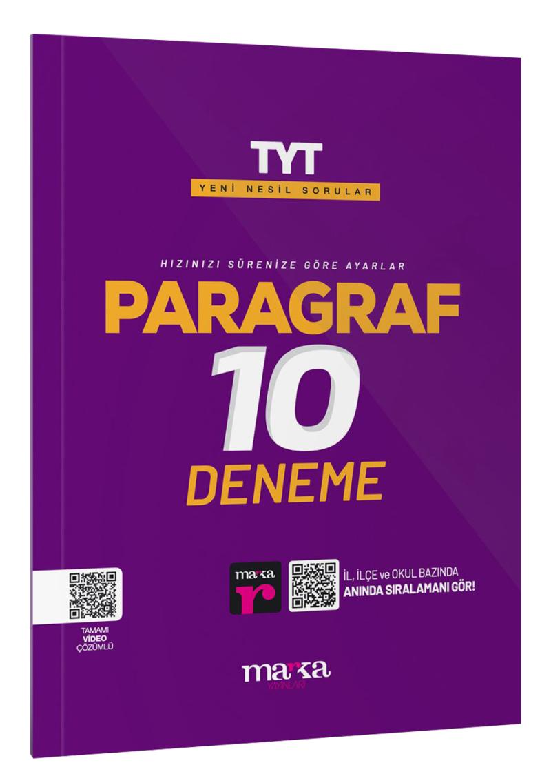 Marka Yayınları  TYT Paragraf Yeni Nesil 10 Deneme