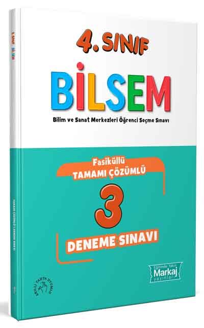 Markaj Yayınları 4. Sınıf Bilsem Çözümlü 3 Fasikül Deneme Sınavı