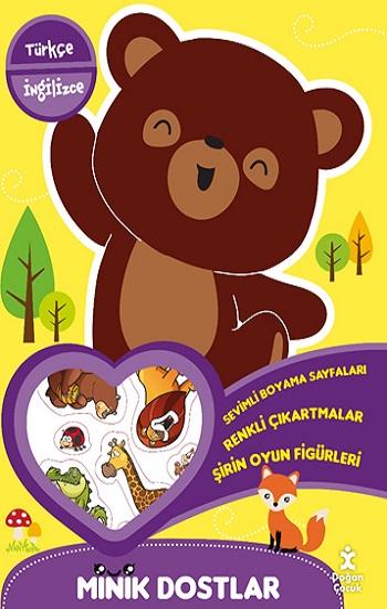 Minik Dostlar Ormanda Yürüyüş Boyama Kitabı