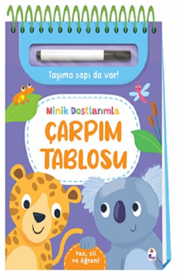 Minik Dostlarımla Çarpım Tablosu – Yaz, Sil ve Öğren
