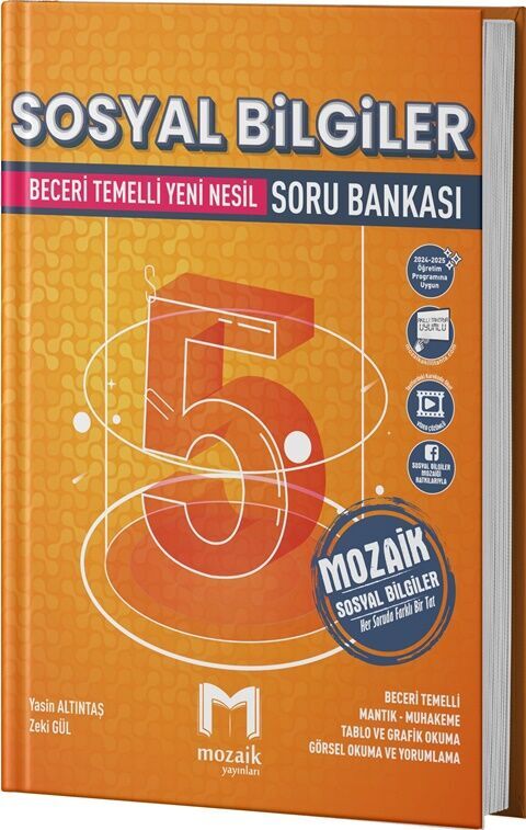 Mozaik Yayınları 5. Sınıf  Sosyal Bilgiler Soru Bankası