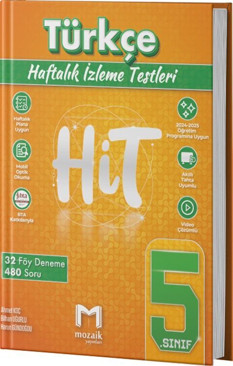 Mozaik Yayınları 5. Sınıf  Türkçe HİT 32 Deneme