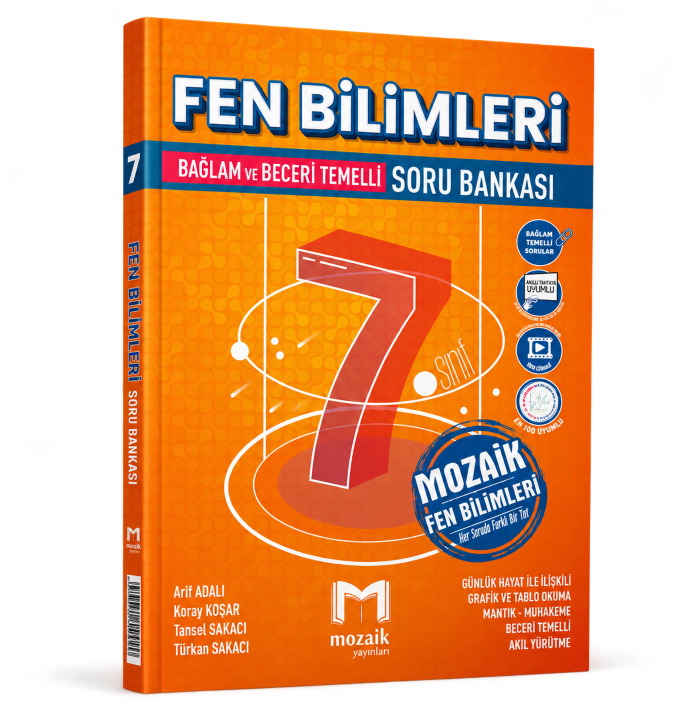 Mozaik Yayınları 7. Sınıf Fen Bilimleri Soru Bankası