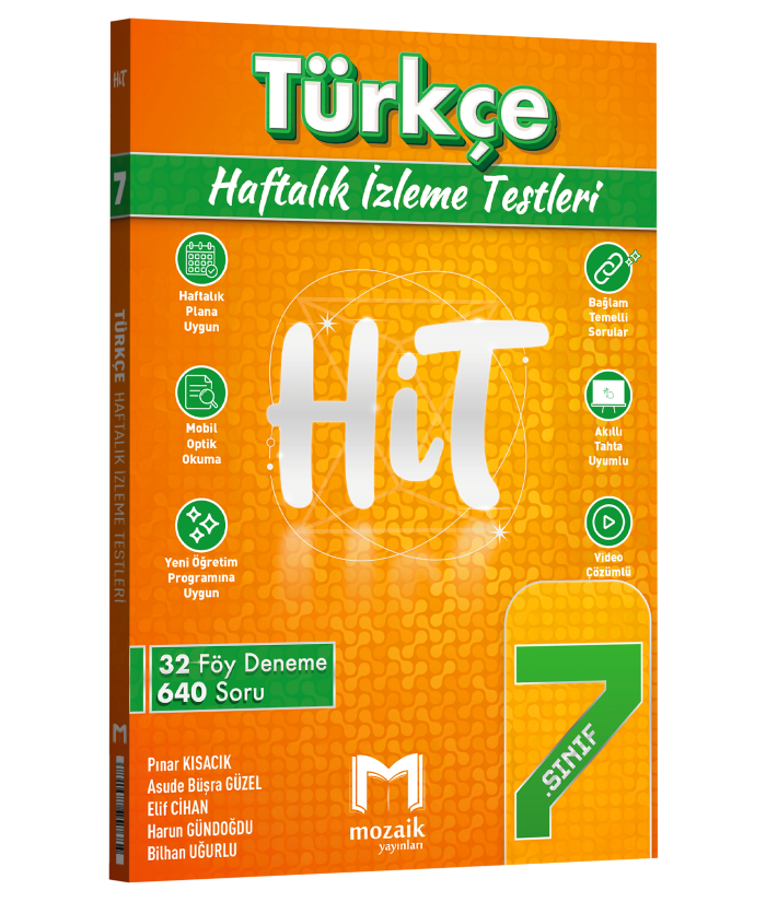Mozaik Yayınları 7. Sınıf Türkçe HİT 32 Deneme
