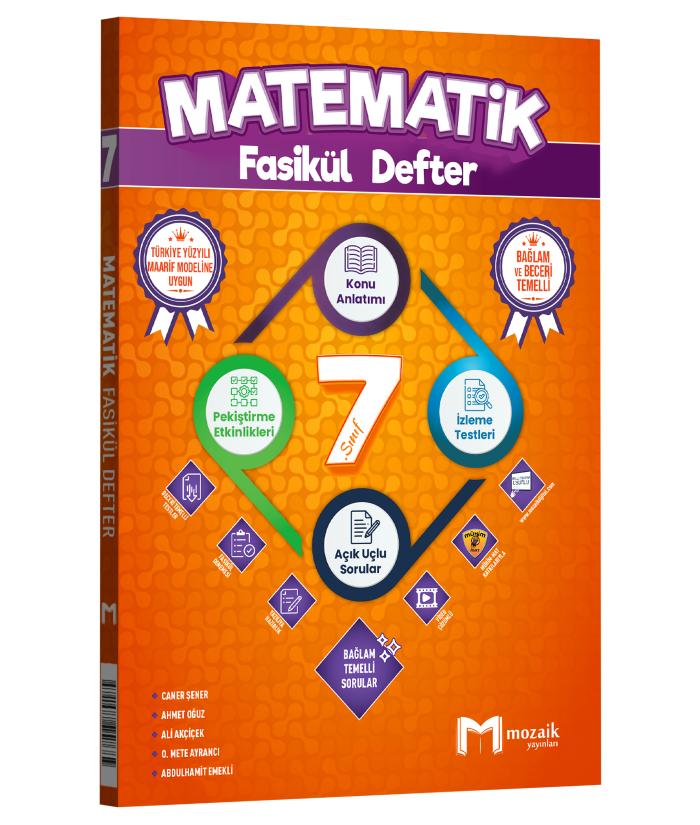 Mozaik Yayınları 7. Sınıf Matematik Fasikül Defter