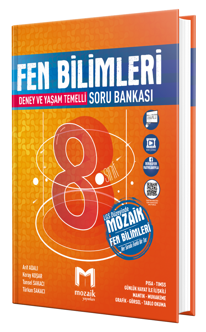 Mozaik Yayınları 8. Sınıf Lgs Fen Bilimleri Soru Bankası