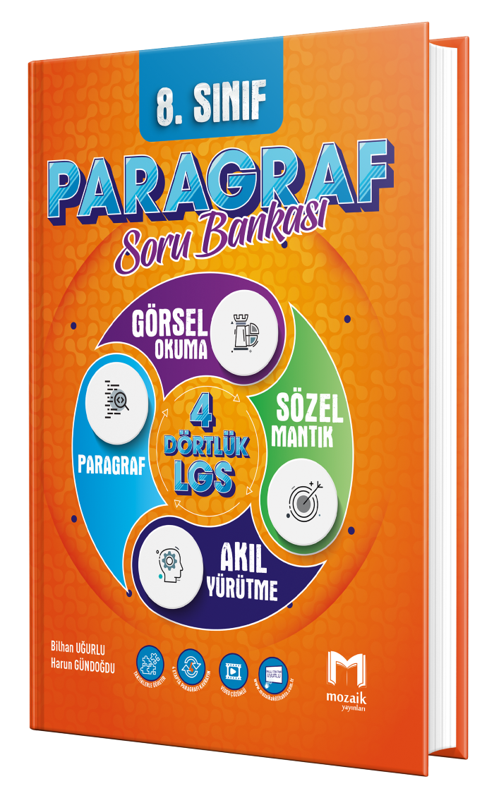 Mozaik Yayınları 8. Sınıf Lgs Paragraf Mozaik Soru Bankası